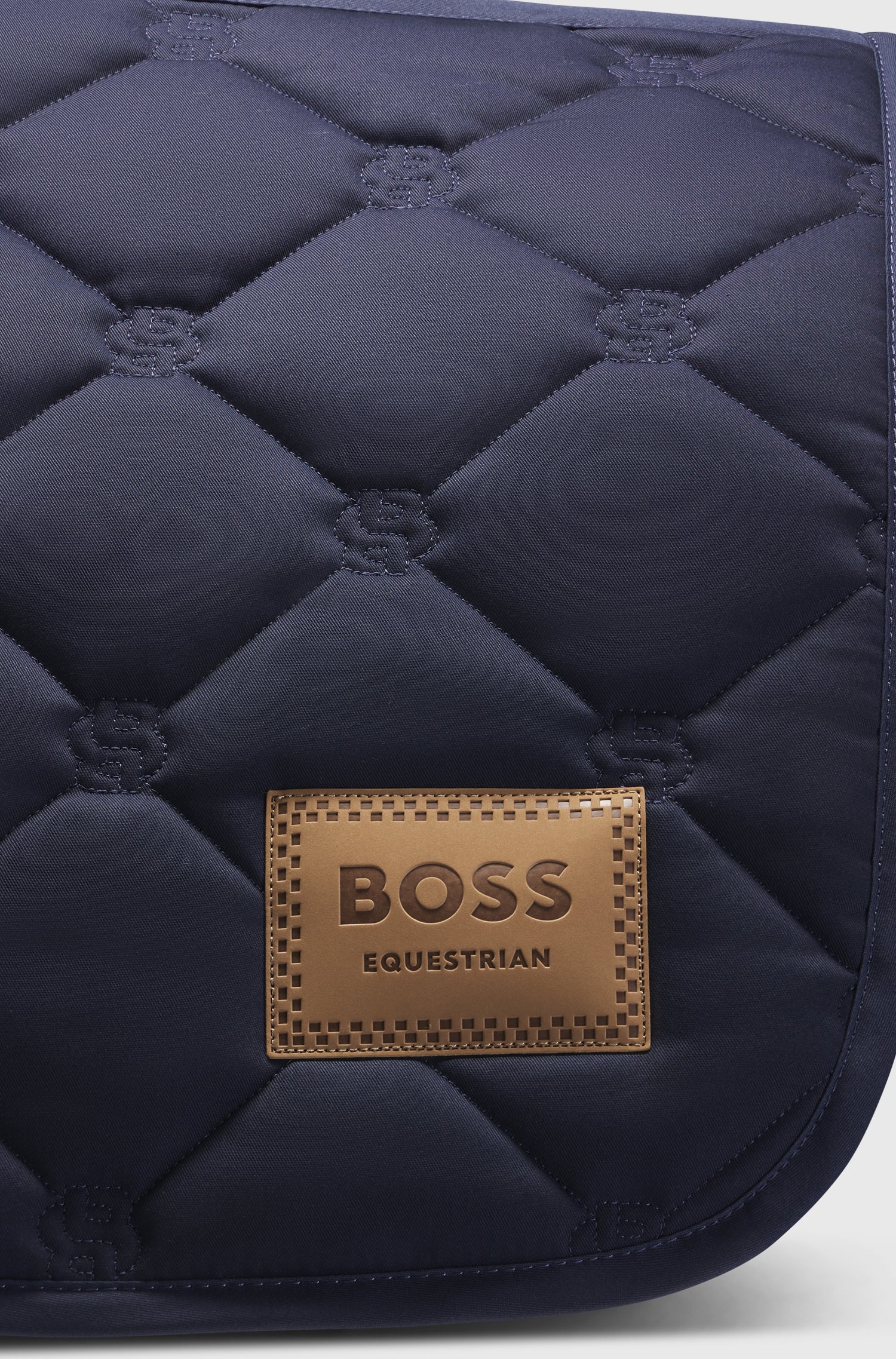 Tapis de selle Bleu marine Solid Sky Captain Mixte - Boss Equestrian
