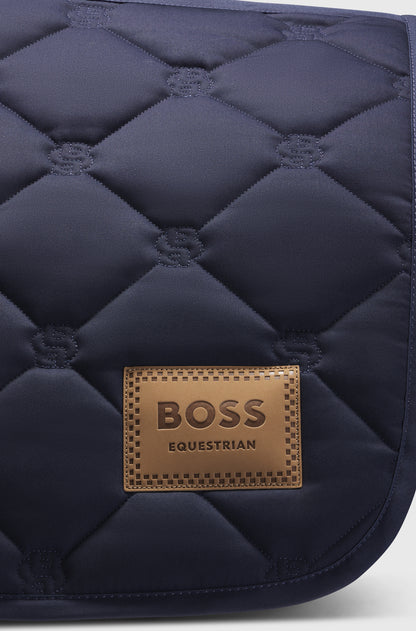 Tapis de selle Bleu marine Solid Sky Captain Mixte - Boss Equestrian