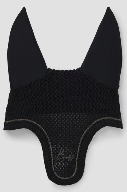 Bonnet anti-mouches Glitter Noir - Boss Equestrian