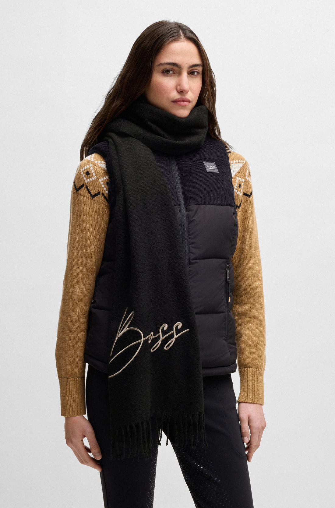 Echarpe Logo Noir - Boss Equestrian