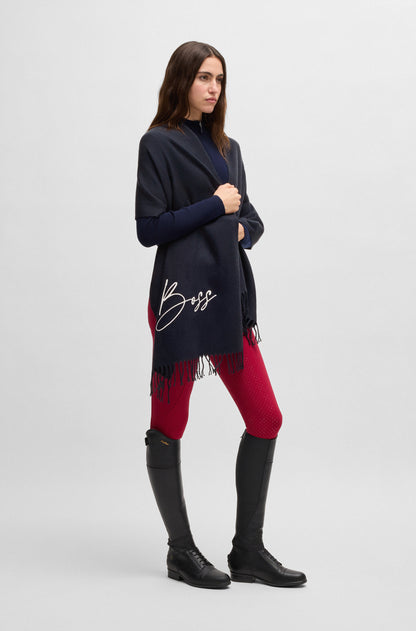 Echarpe Logo Bleu marine- Boss Equestrian