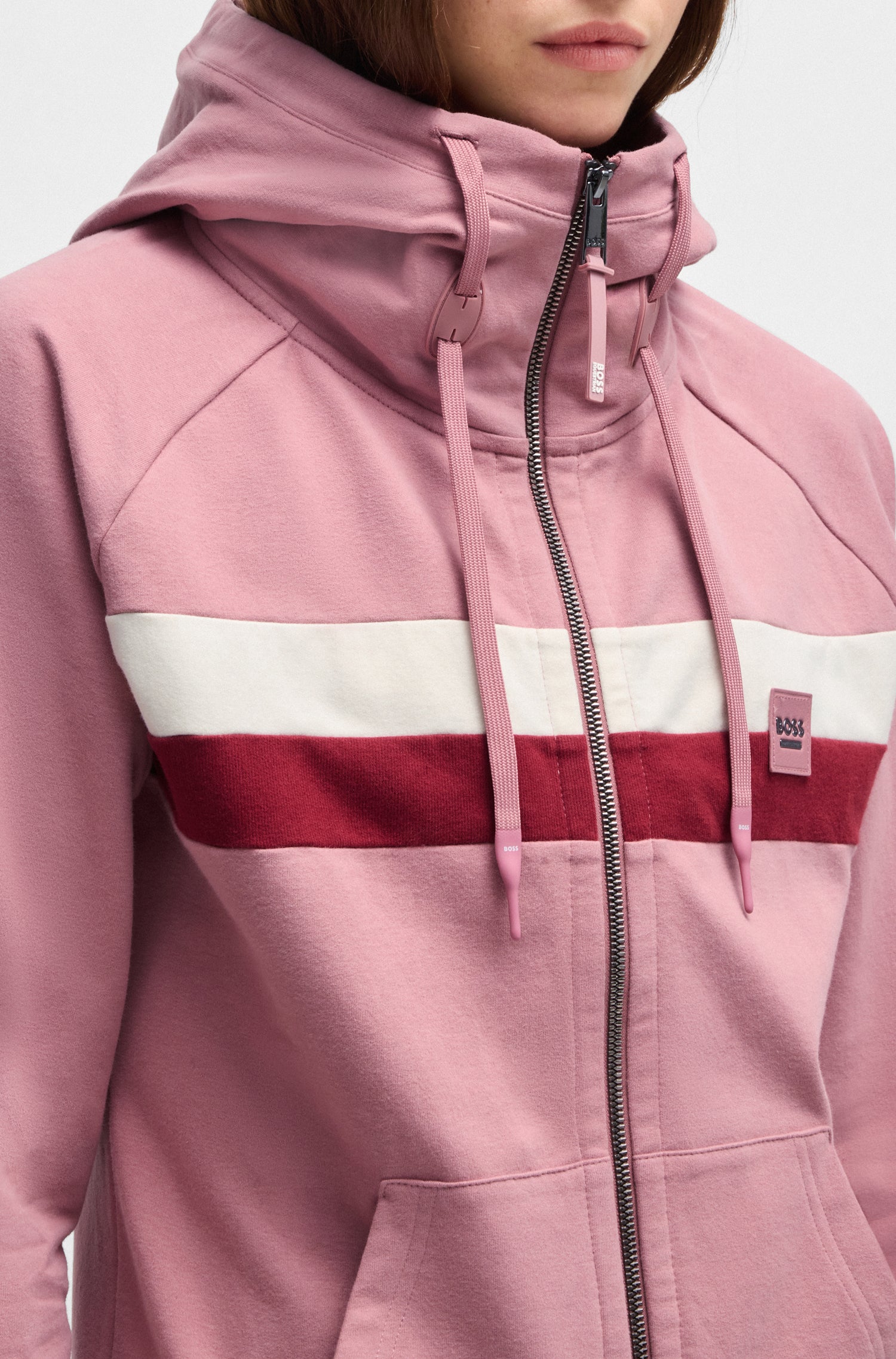 Sweat Zippé Riva rose AW25 - Boss Equestrian