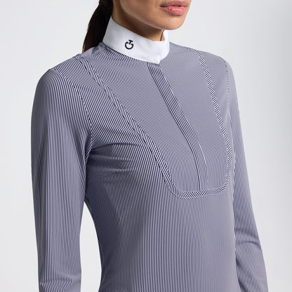 Chemise de concours manches longues à rayures - CAVALLERIA TOSCANA