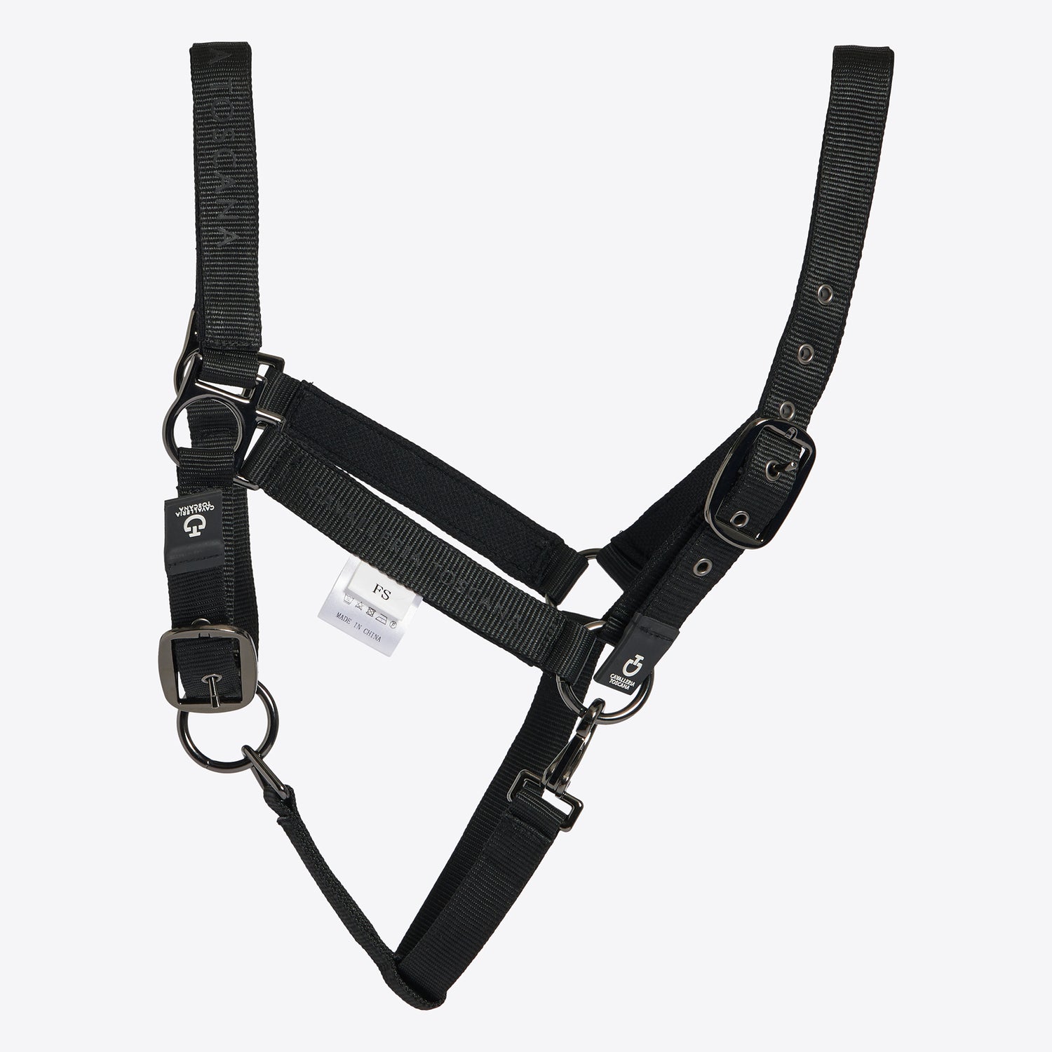 Ensemble licol &amp; longe nylon noir  - Cavalleria Toscana