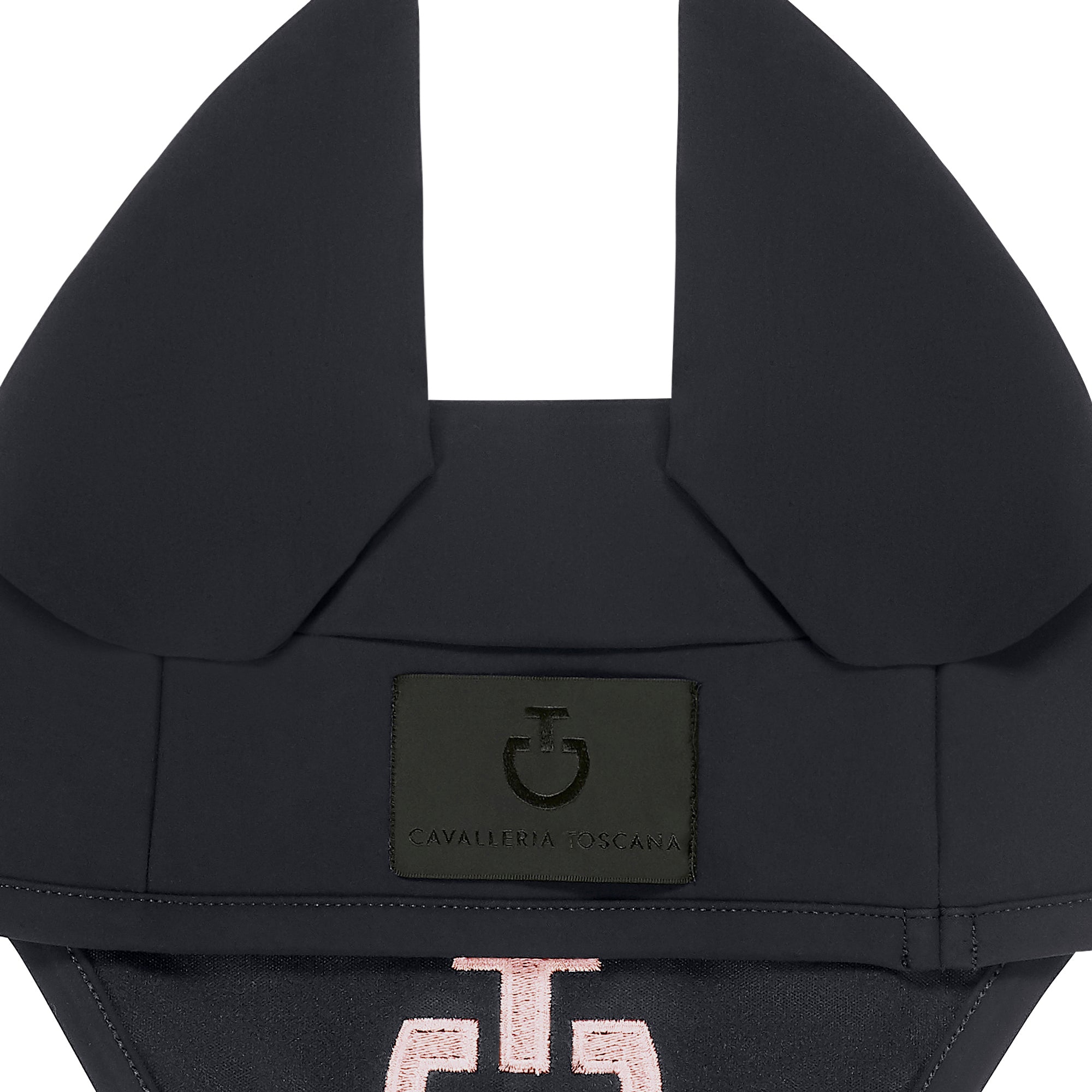 Bonnet anti-mouche tissu Gris foncé/Rose poudré - CAVALLERIA TOSCANA