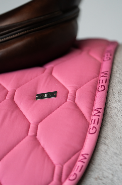 Tapis de selle LOVE Rose pailleté mixte - GEM