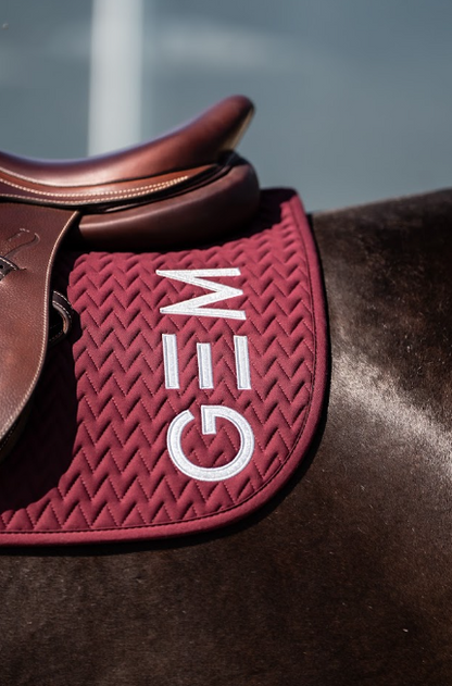 Tapis de selle TEN Bordeaux mixte - GEM