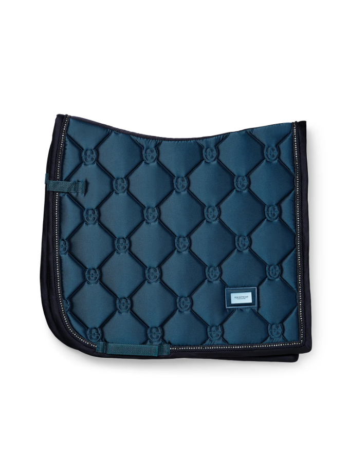 Tapis de selle Crystal Shine Blue Meadow DRESSAGE - EQUESTRIAN STOCKHOLM