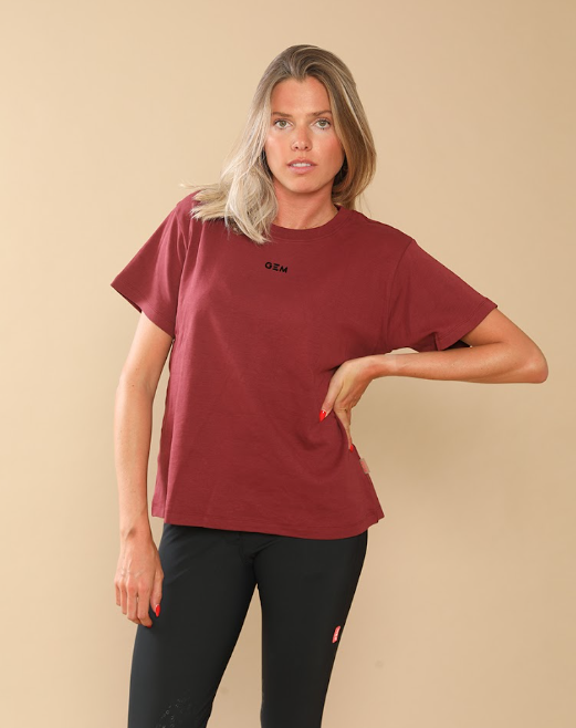 Tee-shirt Eclair bordeaux - GEM