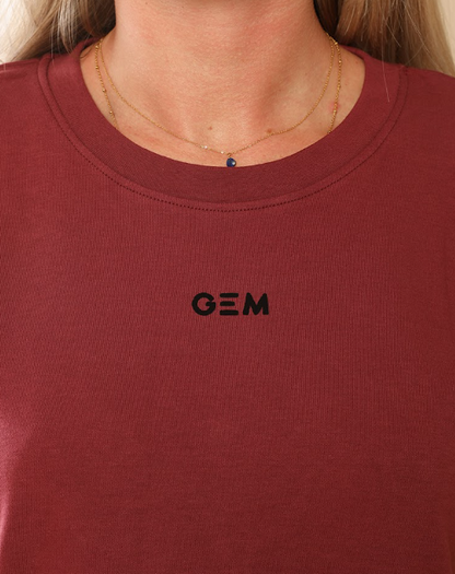 Tee-shirt Eclair bordeaux - GEM