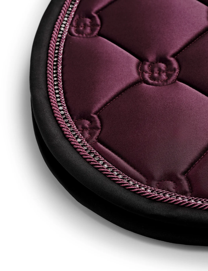 Tapis de selle Crystal Shine Mauve wine MIXTE - EQUESTRIAN STOCKHOLM