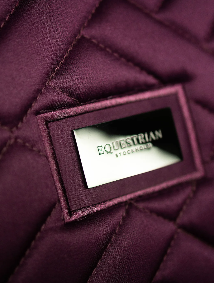 Tapis de selle Crystal Shine Mauve wine MIXTE - EQUESTRIAN STOCKHOLM