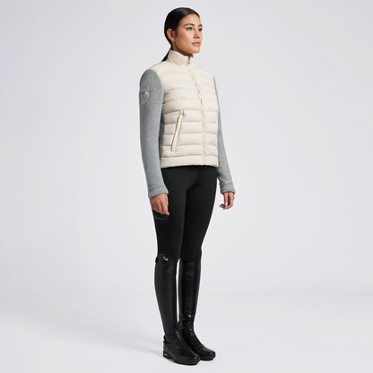 Dark chocolate quilted down jacket - Cavalleria Toscana