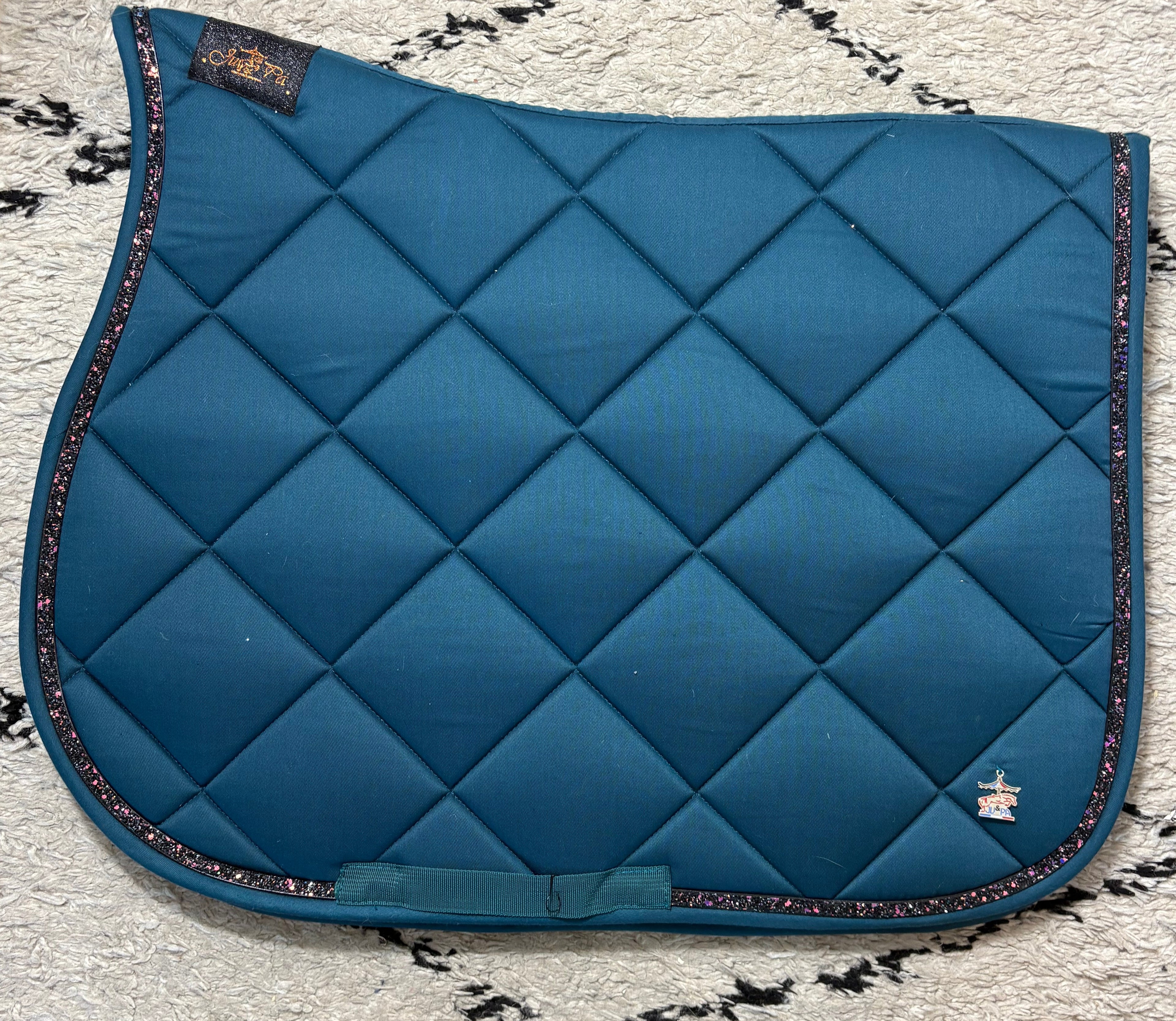 Tapis de selle Bleu canard - Ju &amp; Pa