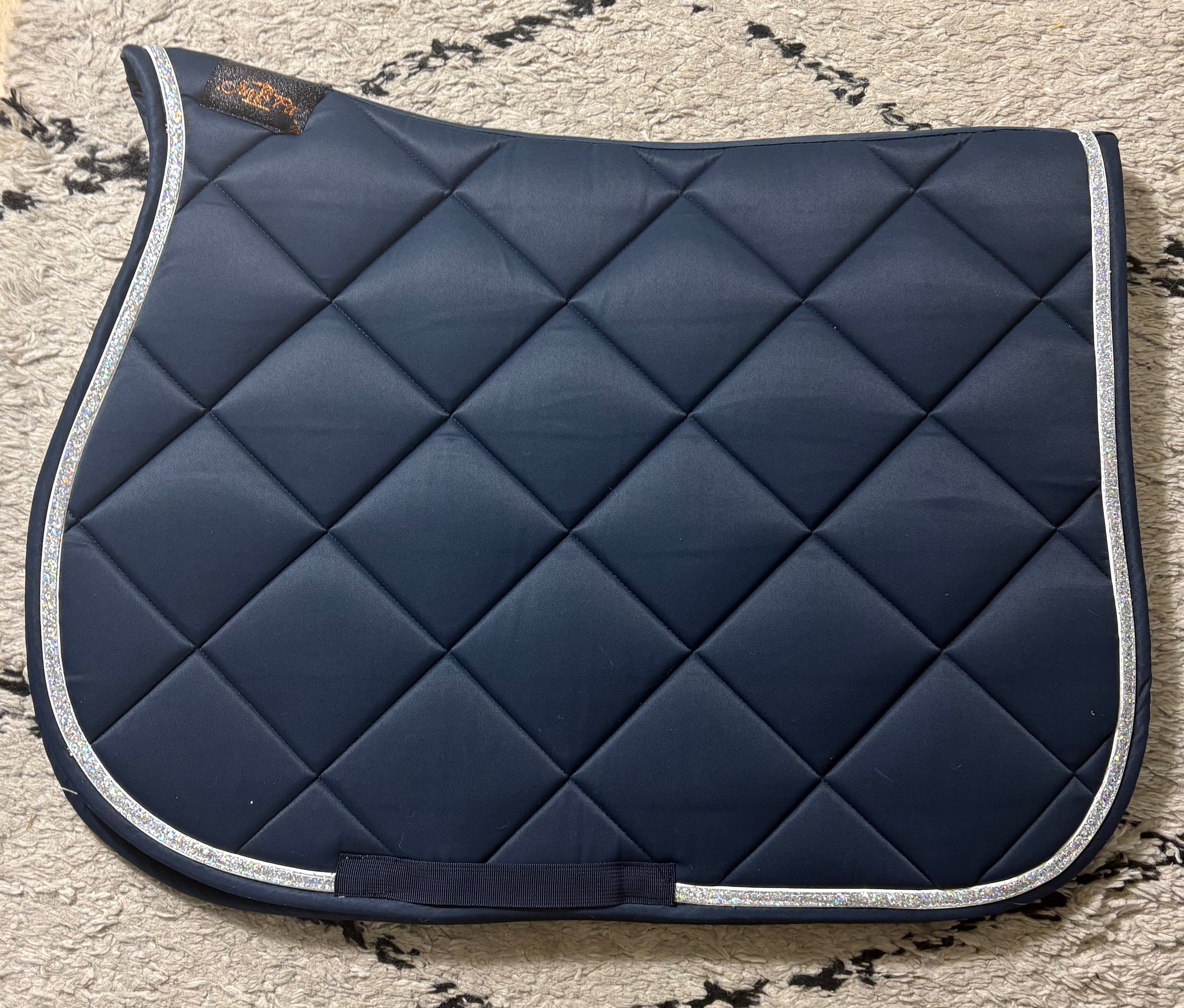 Tapis de selle Bleu argent - Ju &amp; Pa