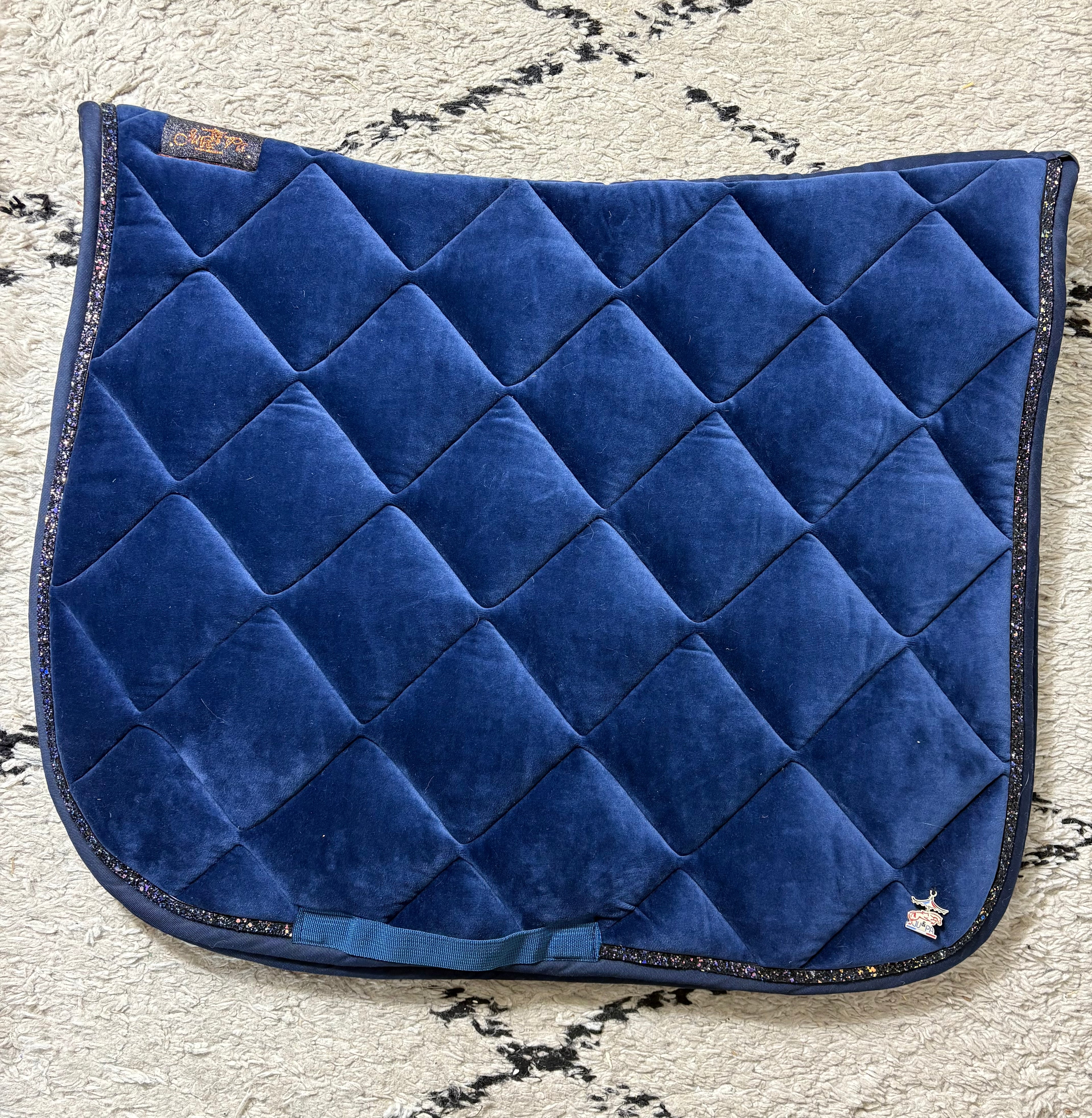 Tapis de selle velours DRESSAGE - Ju &amp; Pa