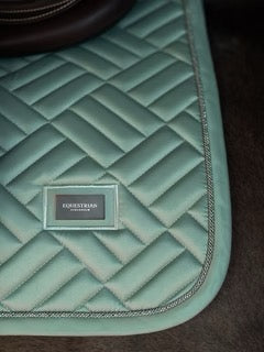 Tapis de selle Modern Mint Green MIXTE - Equestrian Stockholm