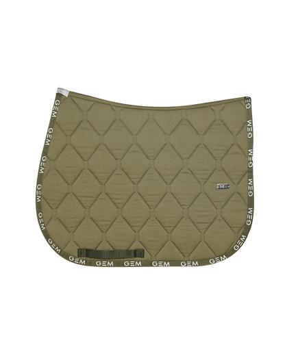 Tapis de selle LOVE Obstacle Kaki - GEM