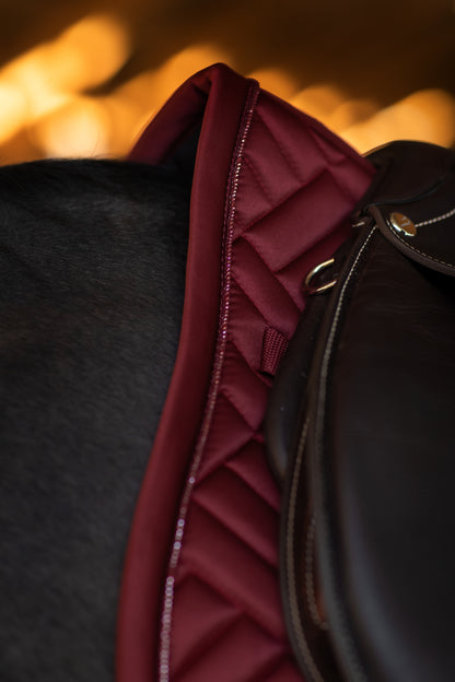 Tapis de selle Modern Bordeaux MIXTE - Equestrian Stockholm