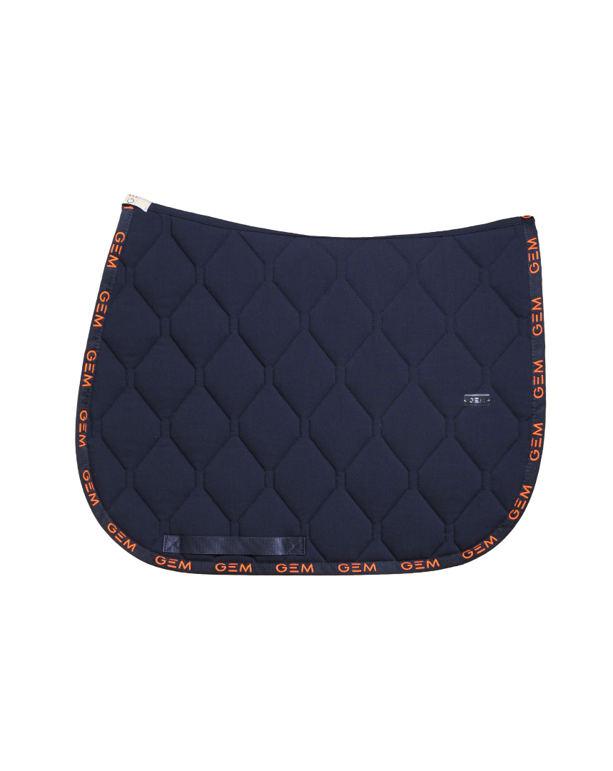Tapis de selle LOVE Mixte Marine Corail - GEM