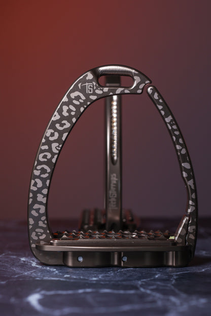 Etriers Untamed Leopard edition limitée Marron - Tech Stirrup