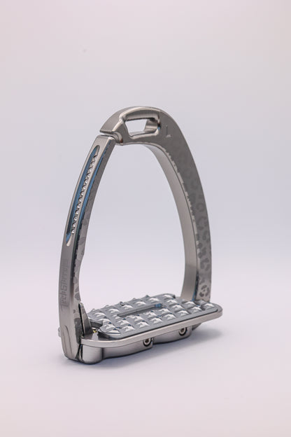 Etriers Untamed Leopard edition limitée Gris clair Swarovski - Tech Stirrup
