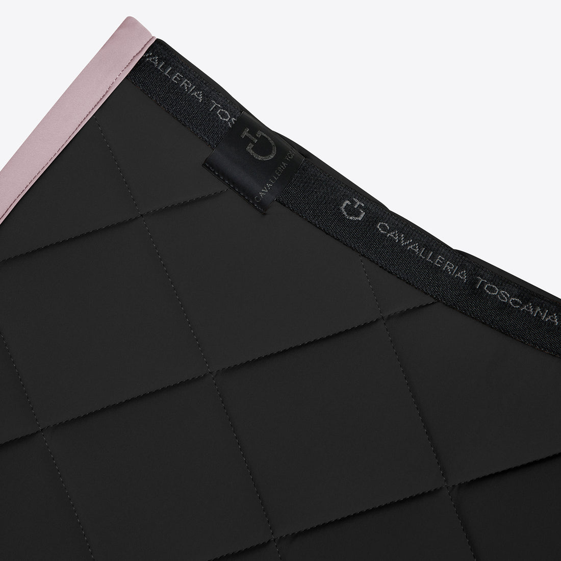 Tapis de selle Diamond Noir bord Rose CSO - CAVALLERIA TOSCANA