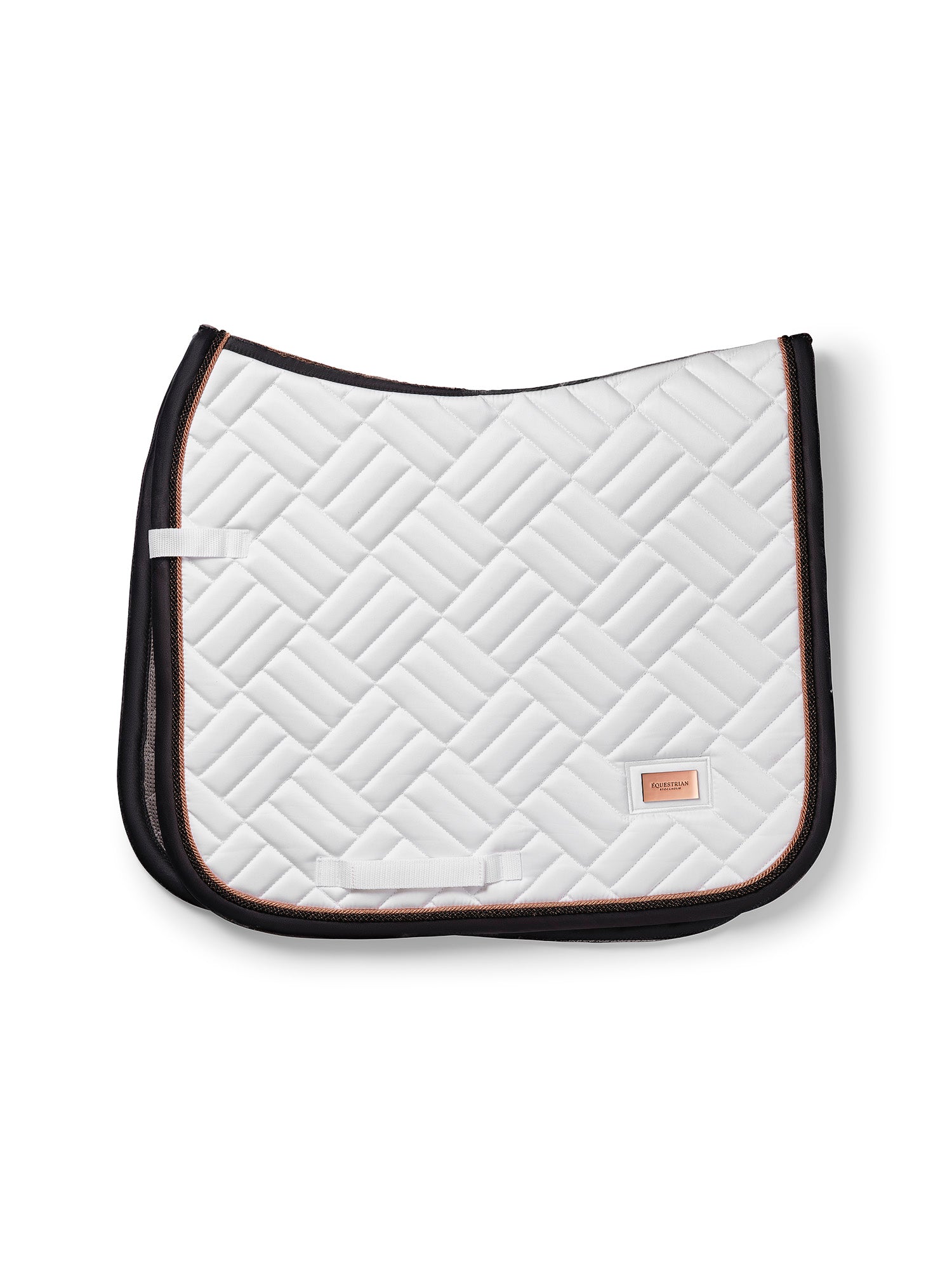 Tapis de selle Modern White Dark Ocean DRESSAGE  - Equestrian Stockholm