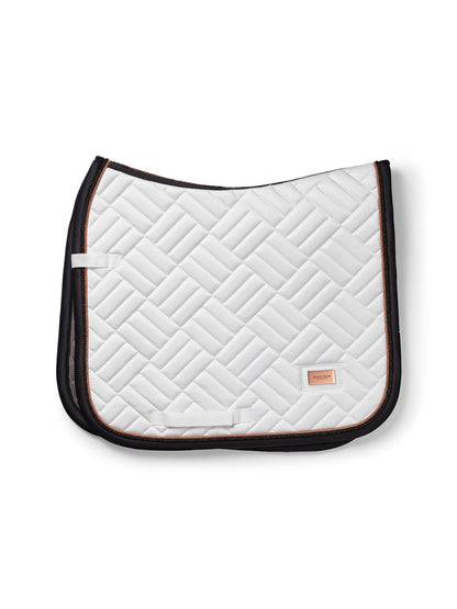 Tapis de selle Modern White Dark Ocean DRESSAGE  - Equestrian Stockholm