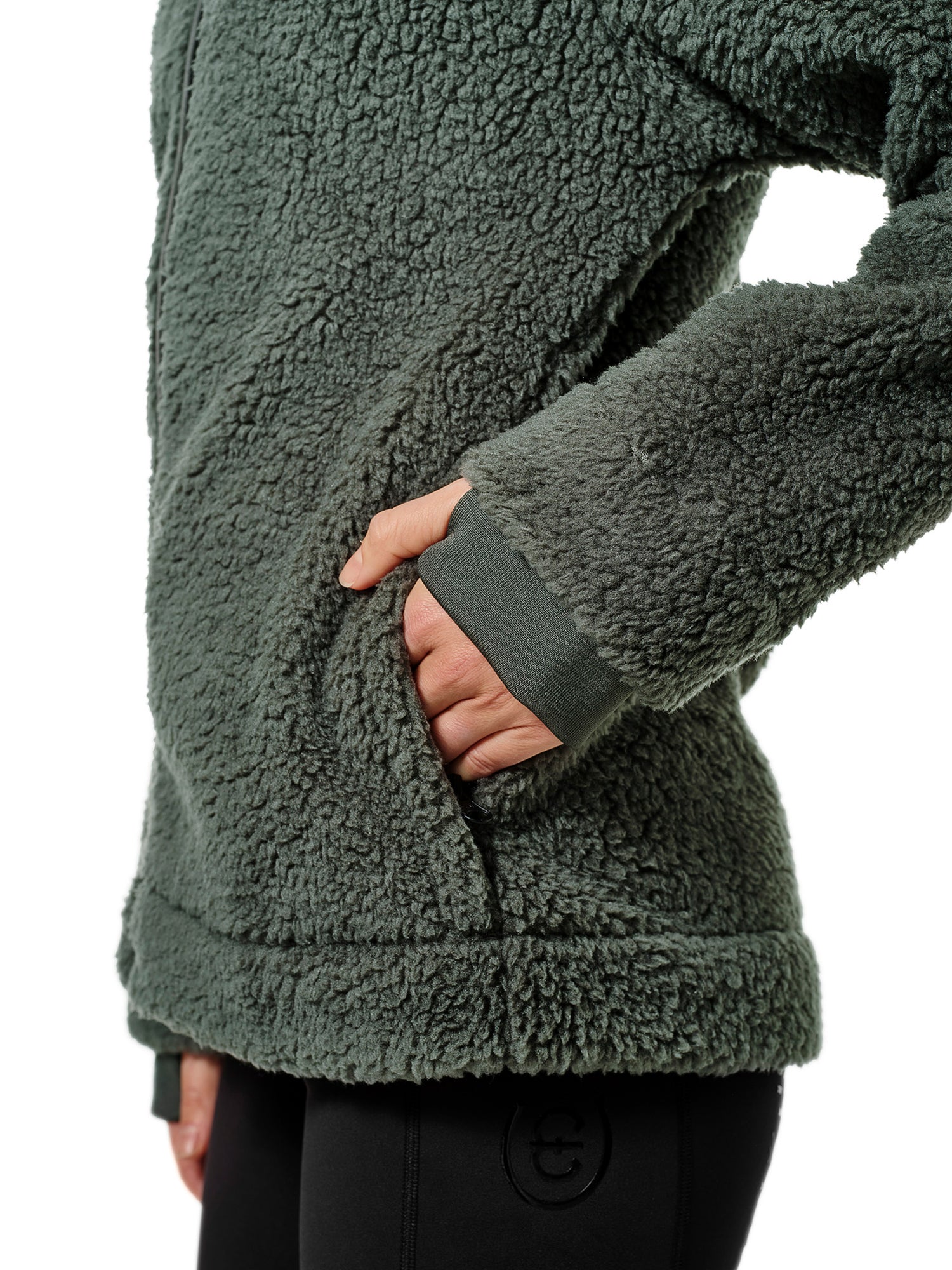 Veste Teddy Fleece Avenue Green - Equestrian Stockholm