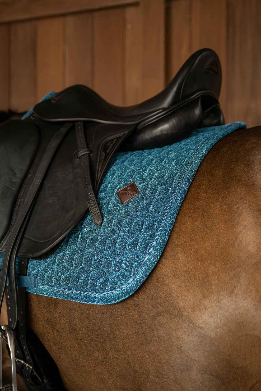 Tapis de selle Sparkling DRESSAGE Bleu marine - Kentucky