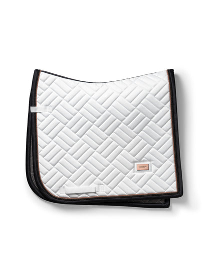 Tapis de selle Modern White Dark Ocean DRESSAGE  - Equestrian Stockholm