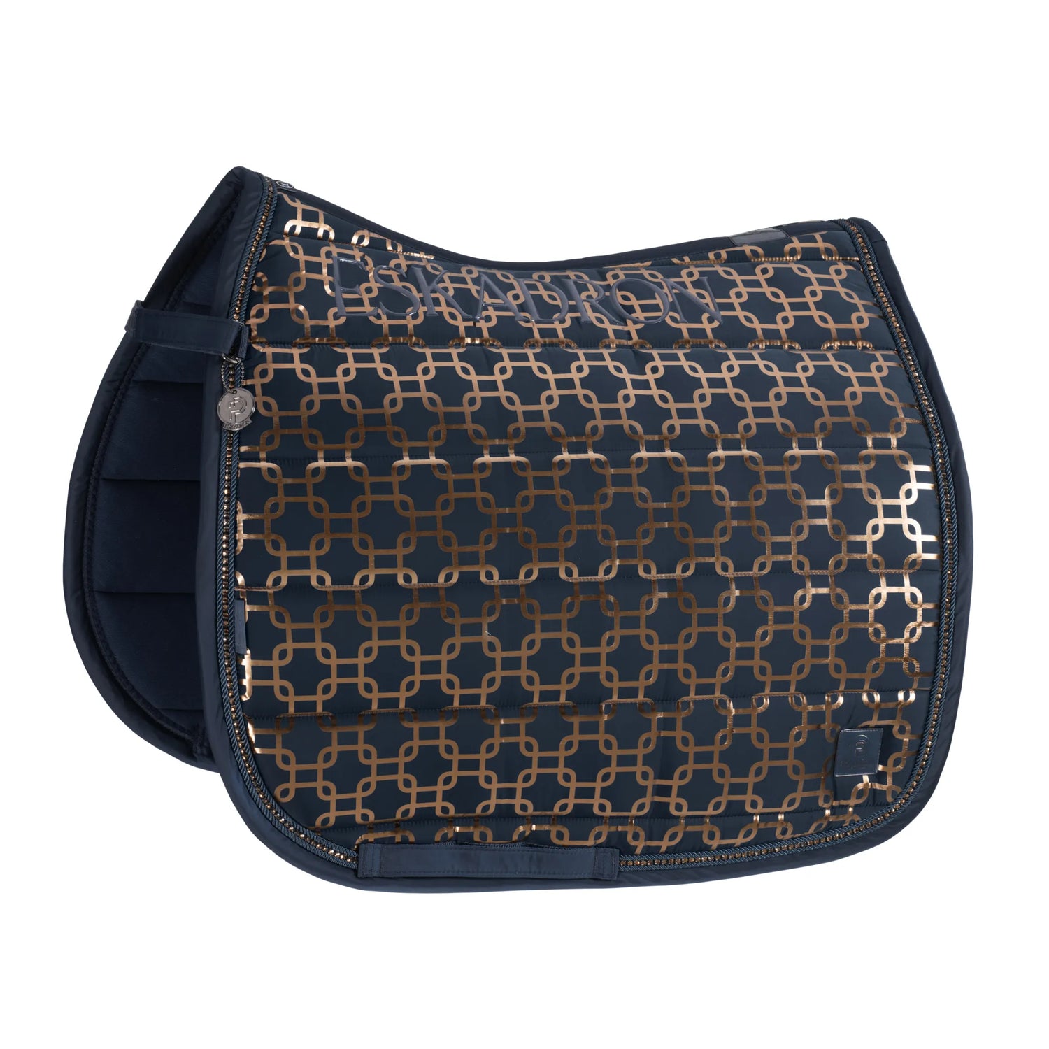 Glossy Chain Crystal PLATINUM 2024 saddle pad - Eskadron