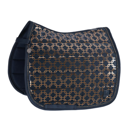 Glossy Chain Crystal PLATINUM 2024 saddle pad - Eskadron
