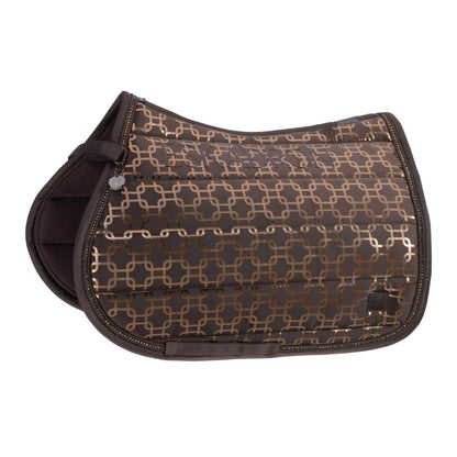 Glossy Chain Crystal PLATINUM 2024 saddle pad - Eskadron