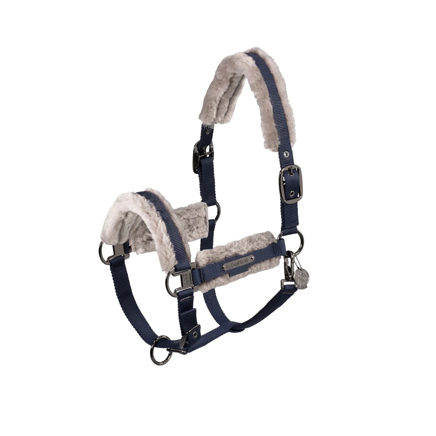 Licol Double Pin Girth Faux Fur PLATINUM 2024 - Eskadron