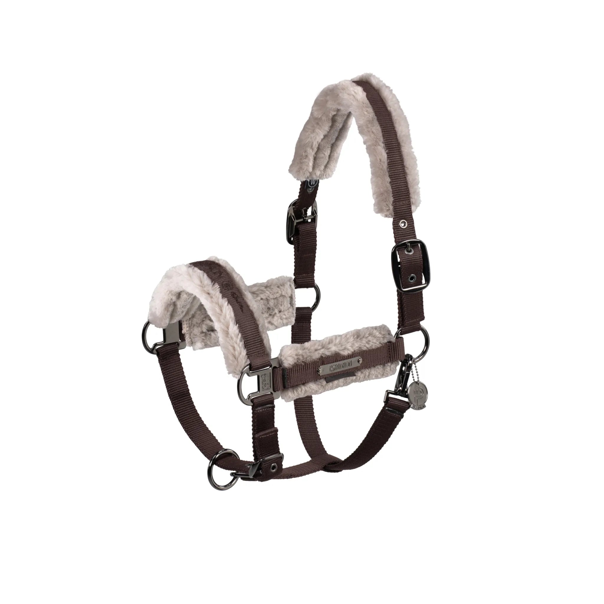 Licol Double Pin Girth Faux Fur PLATINUM 2024 - Eskadron