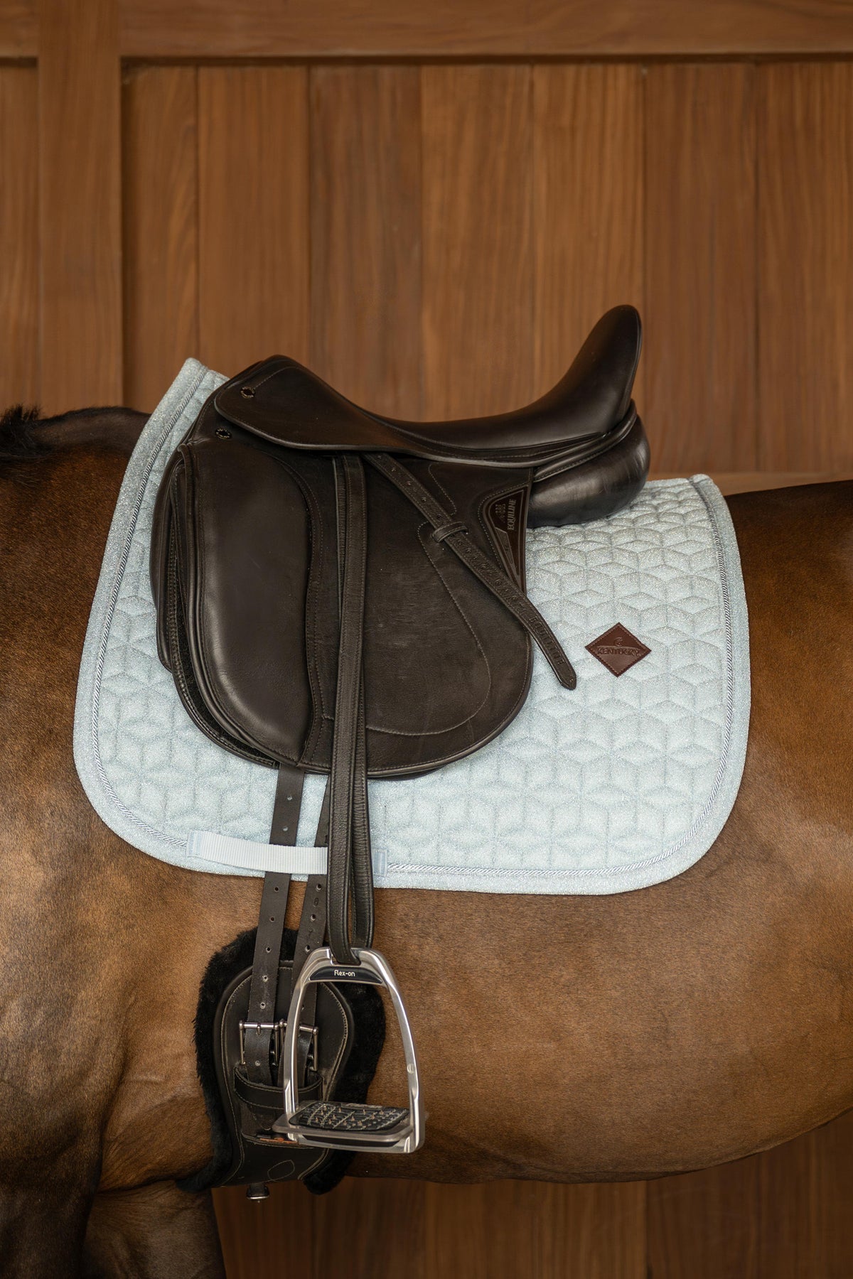 Tapis de selle Sparkling Bleu clair DRESSAGE - Kentucky