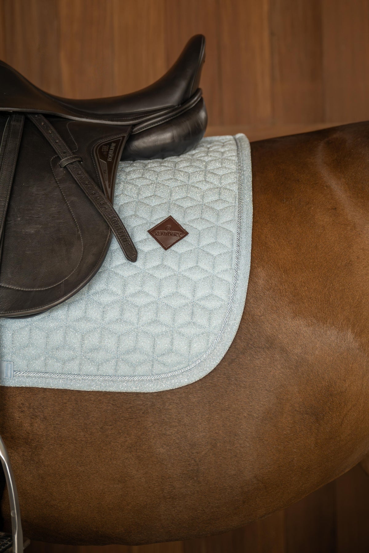 Tapis de selle Sparkling Bleu clair DRESSAGE - Kentucky