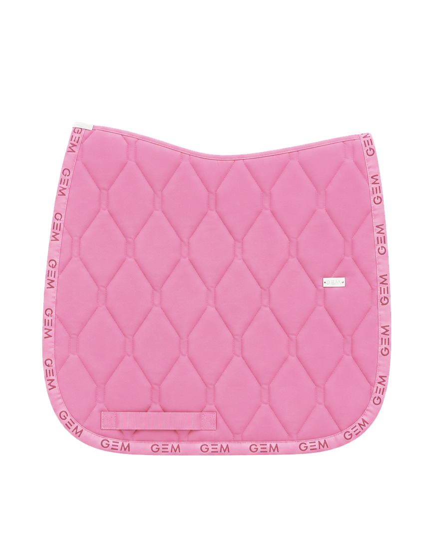 Tapis de selle LOVE Rose pailleté Dressage - GEM