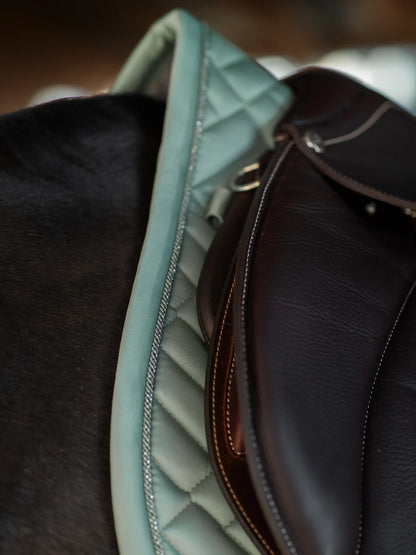 Tapis de selle Modern Mint Green MIXTE - Equestrian Stockholm