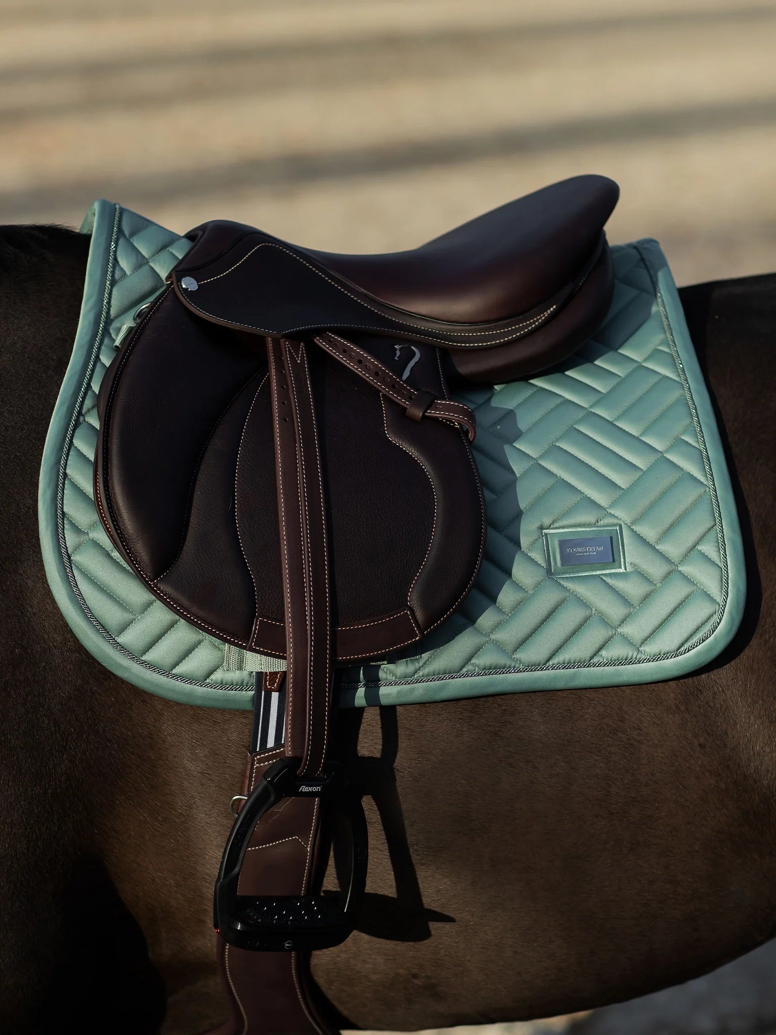 Tapis de selle Modern Mint Green MIXTE - Equestrian Stockholm