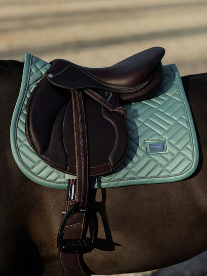 Tapis de selle Modern Mint Green MIXTE - Equestrian Stockholm