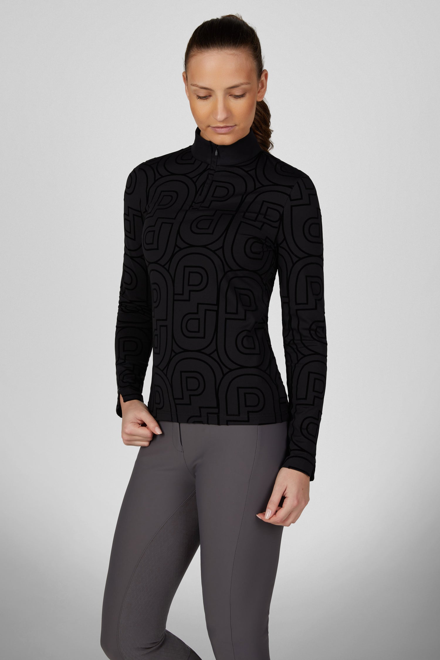 Polo manches longues Zip Print Shirt - Pikeur