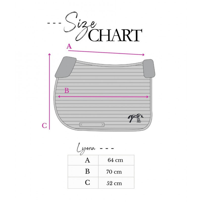 Tapis de selle Lyona Marine - PENELOPE COLLECTION