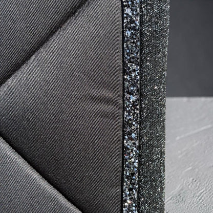 Tapis de selle bord lurex Noir - JU&amp;PA