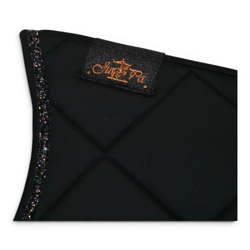 Tapis de selle Noir galon noir - JU&amp;PA
