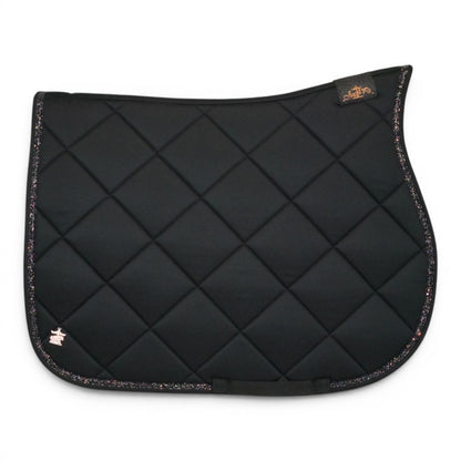 Tapis de selle Noir galon noir - JU&amp;PA